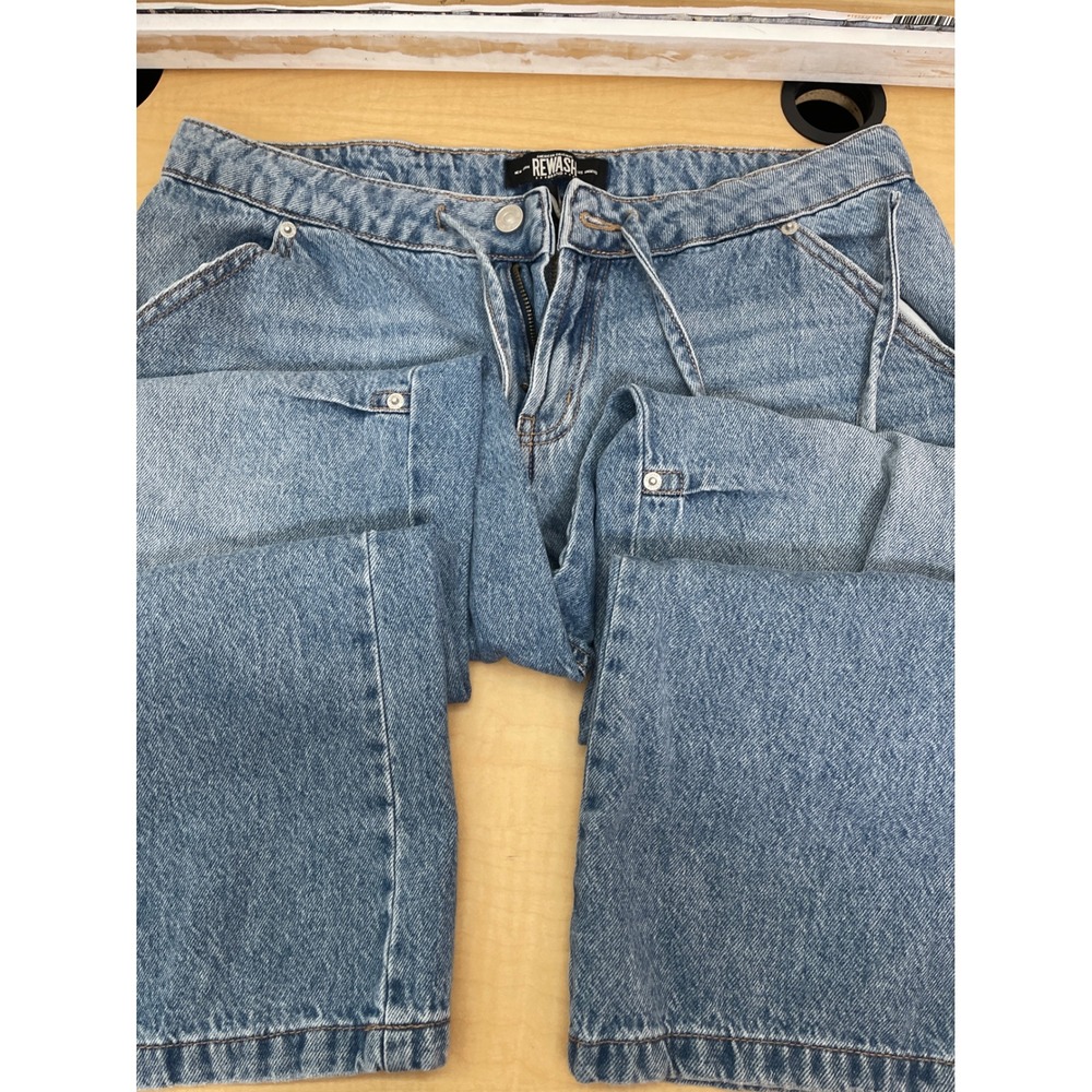 Rewash American Original Medium Wash Straight Leg Carpenter Jeans 100% Cotton